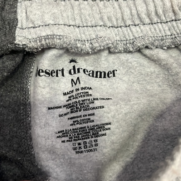 Brand new desert dreamer sweatpants 2 tone size M with drawstrings - Picture 2 of 5